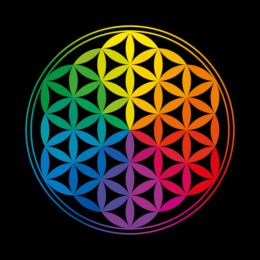 flower of life rainbow colors peter hermes furian